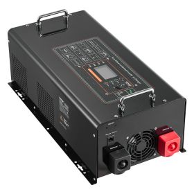 VEVOR Pure Sine Wave Inverter Charger, 6000 Watt, DC 24V to AC 120V Power Inverter with LCD Display, Remote Control