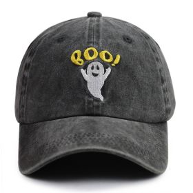 2pcs Cute Spooky BOO Cap For Women Men, Adjustable Embroidered Wash Cotton Baseball Cap (Option: 1pcs)