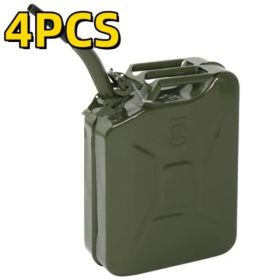 4 PCS 20L Portable American Fuel Oil Petrol Storage Can Army Green (Option: Defaulttitle)