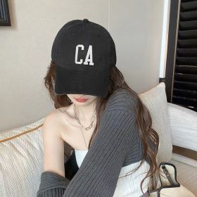 Hat Spring And Summer All-match Street Fashion Baseball Cap (Option: CA Black-Adjustable)