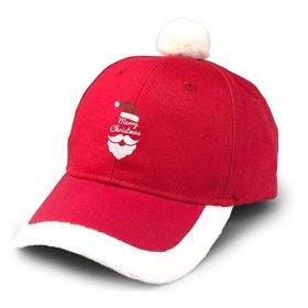 Vintage Santa Baseball Cap - Unisex Adult Adjustable Christmas Hat  Festive Headwear (Option: Red)