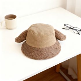 Fashion Winter Bucket Hat-Dark Coffe (Option: 6926398681703)