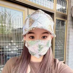 Breathable Sun Protection Sun Hat Travel Fashion All-match Korean Style Baseball Cap Peaked Cap (Option: White Suit-Adjustable)