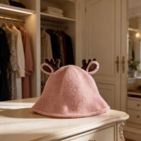 Antler Kids Bucket Hat-Pink 4969 (Option: 6926398634969)