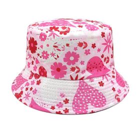 Outdoor Sun Protection Sun Floral Double-sided Bucket Hat (Option: 1color-M)