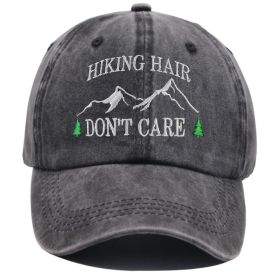 2pcs Camper Accessories Hiking Hair Hats Mountain Trees For Women Men, Adjustable Embroidered Wash Cotton Baseball Cap (Option: 1pcs)