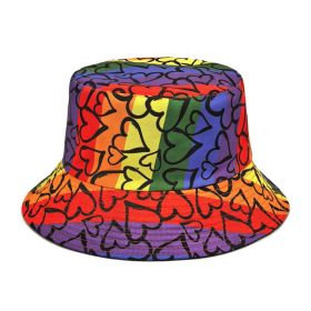 Love Color Matching Pattern Printing Bucket Hat (Option: Love Pattern-M)