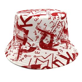 Hat Letter Graffiti Fisherman (Option: Wine Red-M)
