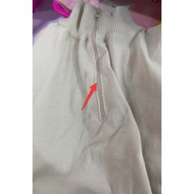 Men's Stand Collar Zipper Sweater Winter Fashion Solid Color Long Sleeve Knitted Top Clothing (Option: White-M)