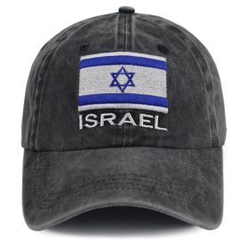 2pcs Israel Hats For Men Women, Adjustable Embroidered Cotton Israel Flag Baseball Cap (Option: 1pcs)