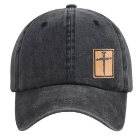 Leather Jesus Hats For Men Women (Option: Black)