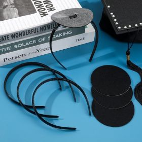 4 Pack Graduation Cap Headband,Grad Cap Band With Adhesive Strip Secures Your Grad Cap Upgrade Insert Hairstyle Hat Accessories Hairband For Grad (Option: Set of four)