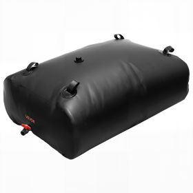 VEVOR Water Storage Bladder, 87 Gallon (330L) Water Storage Container Tank, 1000D PVC Large Capacity Soft Bag Bladder (Capacity: 330L, Color: Black)