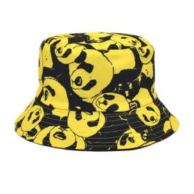 Double-sided Wear Bucket Outdoor Sun Hat (Option: Yellow-M)