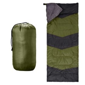 Lightweight Sleeping Bag For Backpacking, Hiking, Waterproof Compact Envelope Sleeping Bag For Cold & Warm Weather, Green (Option: Defaulttitle)